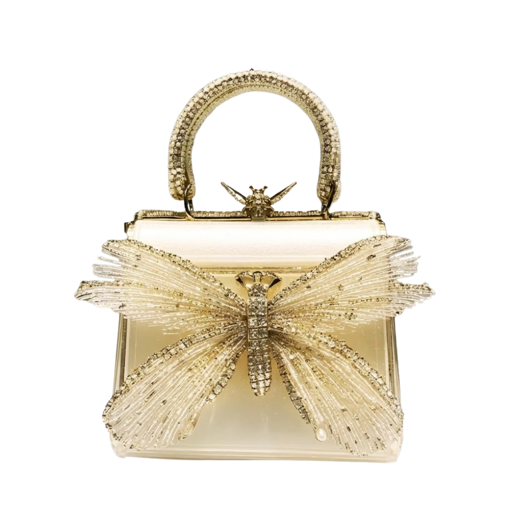 Crystal Butterfly Minaudière
